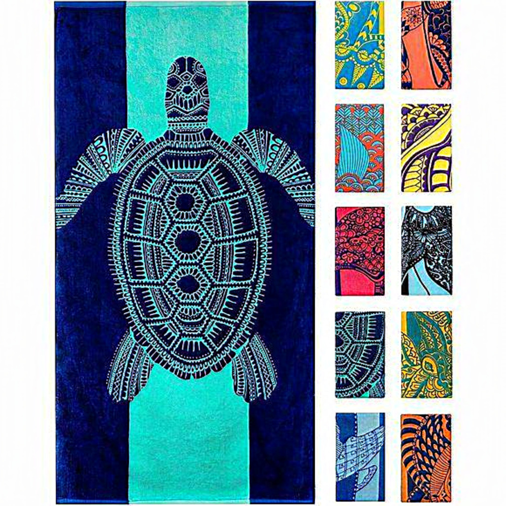34”x 63” Inch‎ Unique Design Tropical Blue Turtle Beach Towel